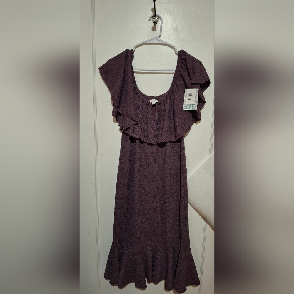 Purple Ruffle Dress